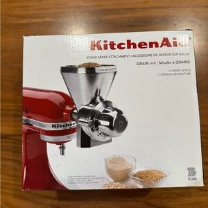 KitchenAid stand mixer grain mill attachment new in box